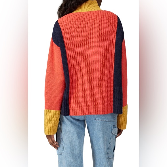 Victor Alfaro x RTR Colorblock High Neck Zip Sweater size L - Picture 4 of 8